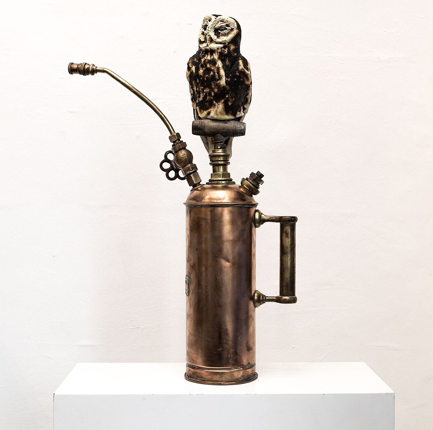 Owl on Large sprayer 3 by Carol Read Richard Ballantyne